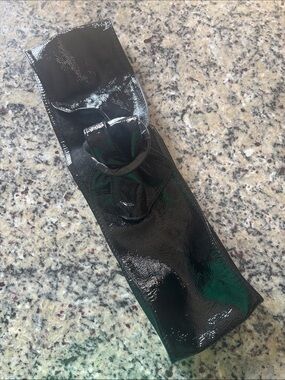 bebe Wide Patent Black Buckle Belt